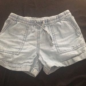 Baby blue stretchy shorts